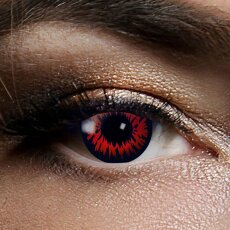Kontaktlinsen Red Wolf 3 Monate, Halloween Zombie Vampir