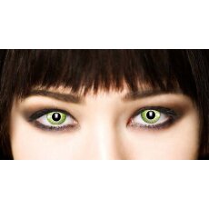 Farbig Grün Kontaktlinsen 3 Monate Electro Green Halloween Zombie Vampir
