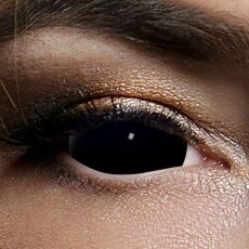 Kontaktlinsen Black Sclera 6 Monate, 22mm, Halloween...