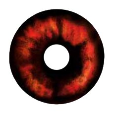 Kontaktlinsen Red Demon Sclera 6 Monate, Halloween Zombie Vampir D&auml;mon