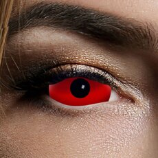 Kontaktlinsen Red Devil Sclera 6 Monate, 22mm Halloween, Vampir, Zombie