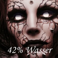 Kontaktlinsen Blind White 3 Monate, Halloween Zombie Vampir, weiß