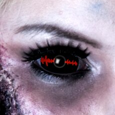 Kontaktlinsen Sclera Black Stich 6 Monate